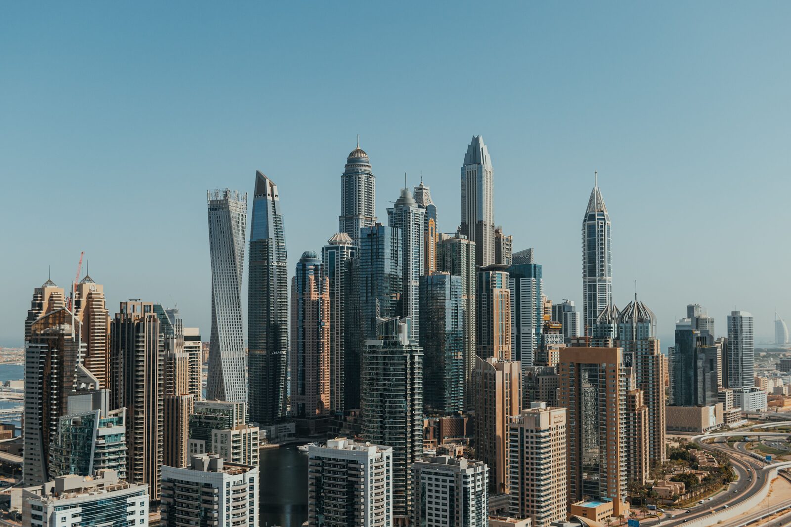 Dubai skyline in daylight